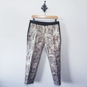 J. Crew Gilded Paisley Jacquard Pant Size 6 Petite